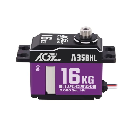 Original AGFRC Metal Gear 0.08Sec Brushless 16kg-cm High Torque Mini Digital for 1/12 Scale RC Cars